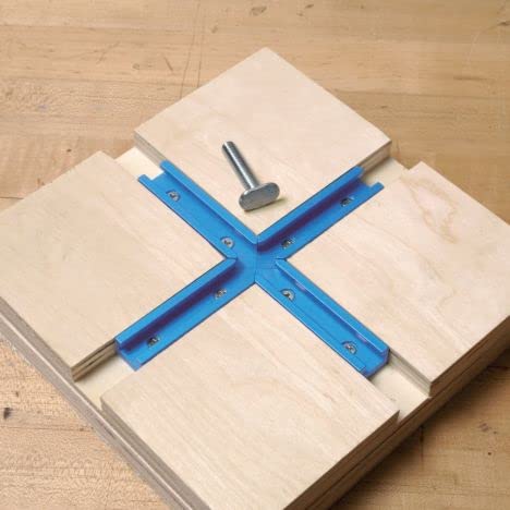 Trackit スタンダードセット Rockler T-Track Intersection Kit - 4 Pieces of 3' T-Track